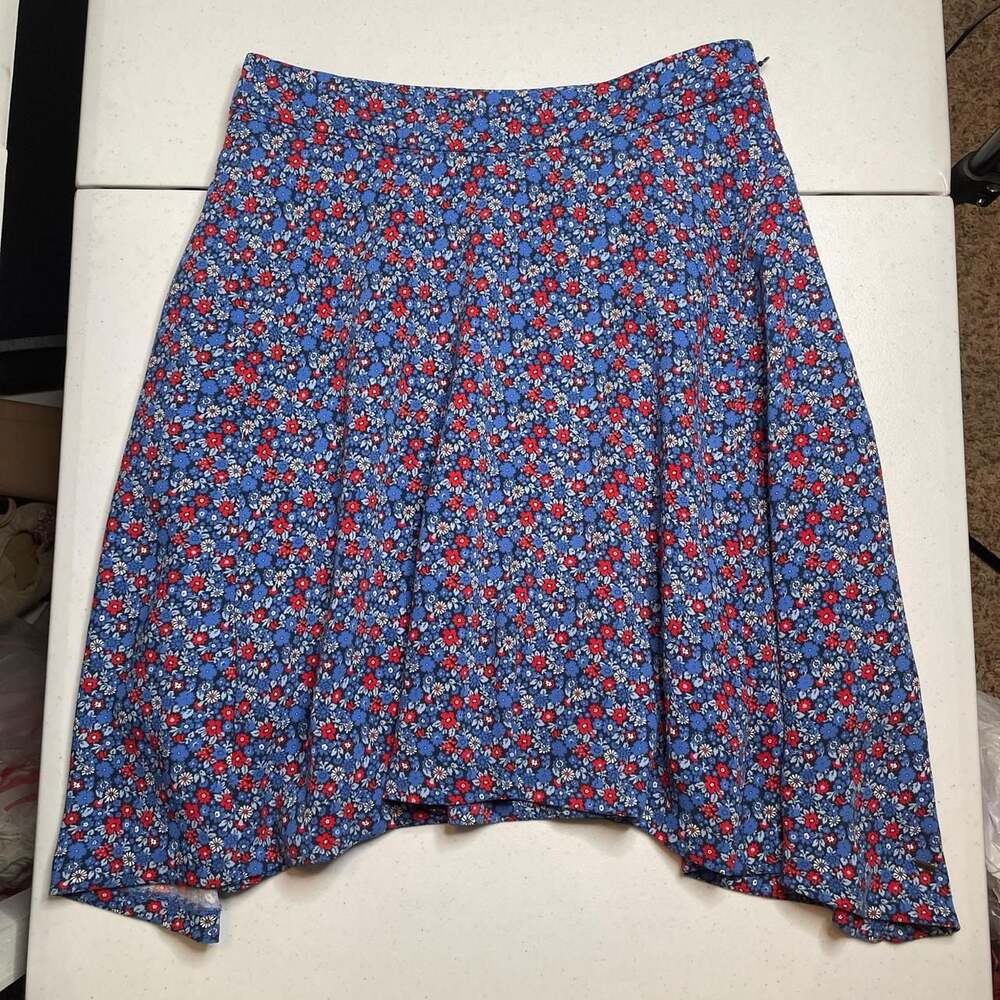 Tommy Hilfiger Women's Multicolor Floral Print A-Line Skirt, Size 0